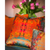 Grey Stucco Kaleidoscope Square Velvet Cushion