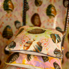 Indian Summer Shells Linen Small Square Cushion