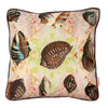 Indian Summer Shells Linen Small Square Cushion