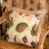 Indian Summer Shells Linen Small Square Cushion