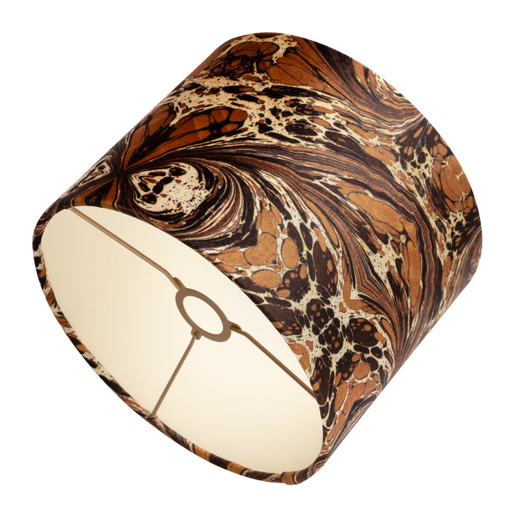 Khaki Brown Fantasy Velvet Lampshade