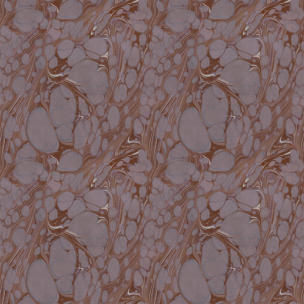 Mauve Organic Marbled Velvet Fabric