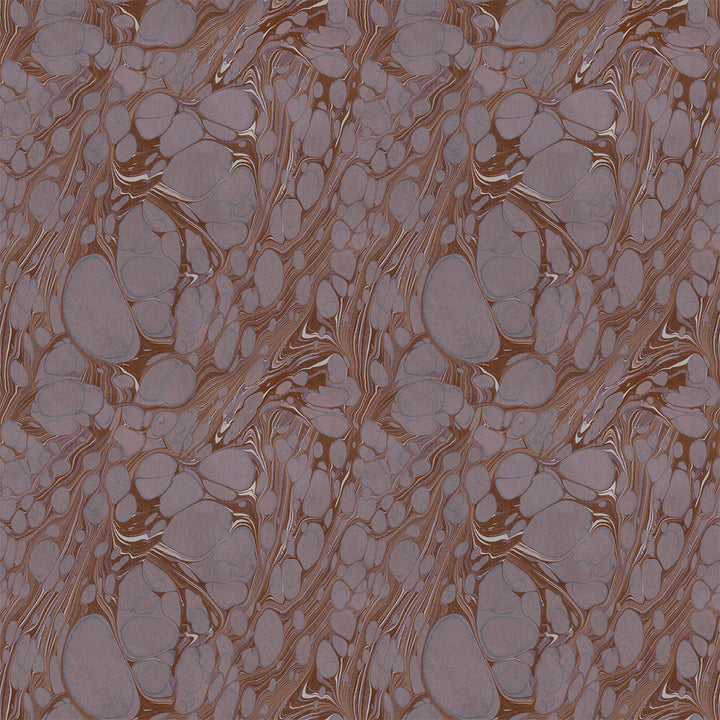 Mauve Organic Marbled Velvet Fabric