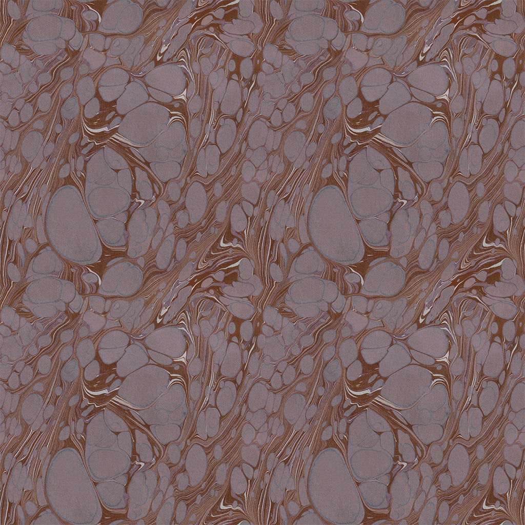 Mauve Organic Marbled Velvet Fabric