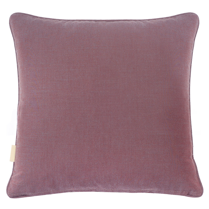 Dahlia Plumes Square Velvet Cushion