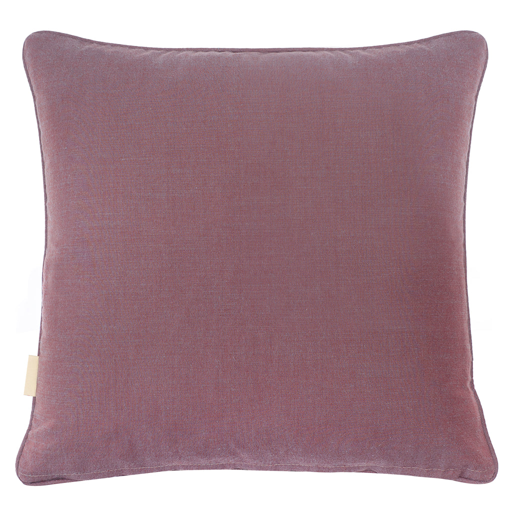 Orchid Zebra Velvet Square Cushion