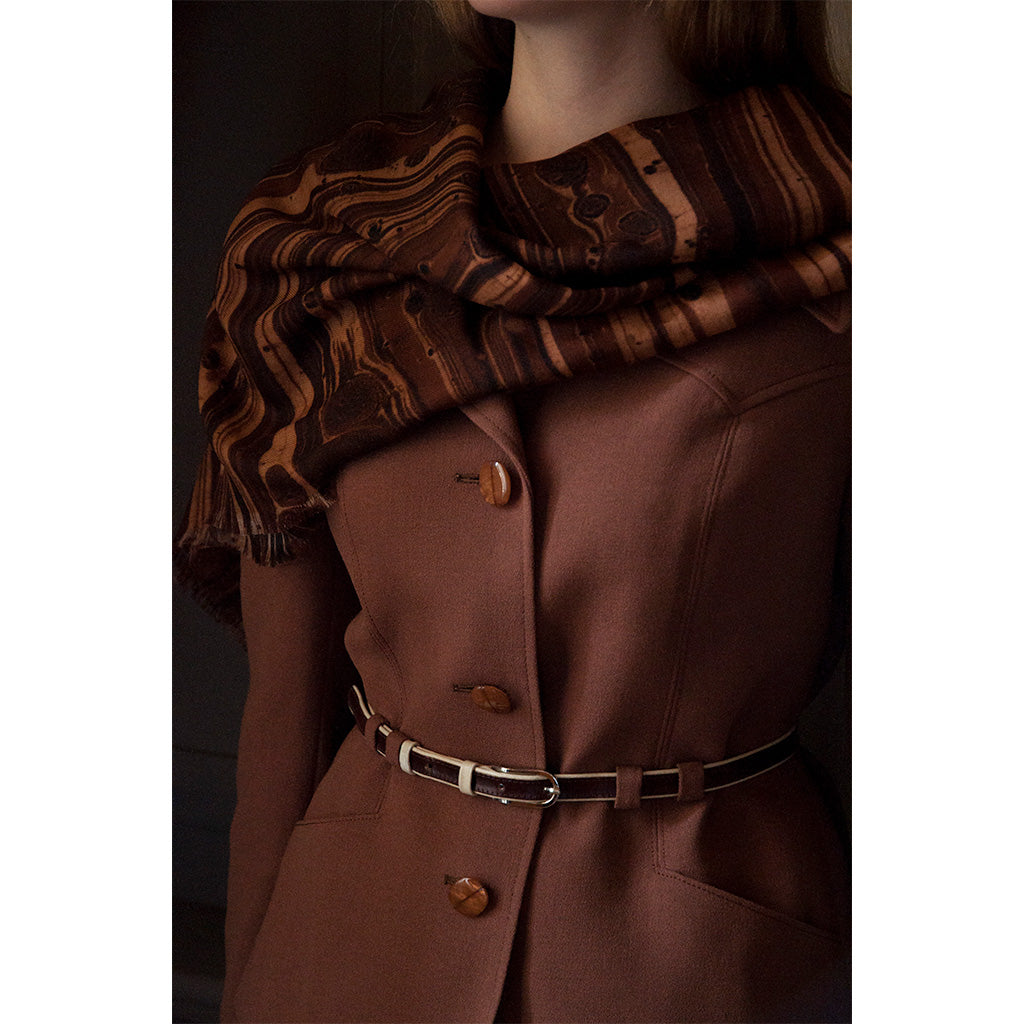 Oak Zebra Silk Wool Scarf – susi-bellamy.com