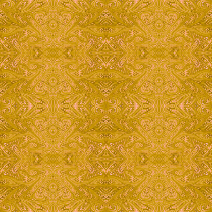 Ochre Strata Velvet Fabric