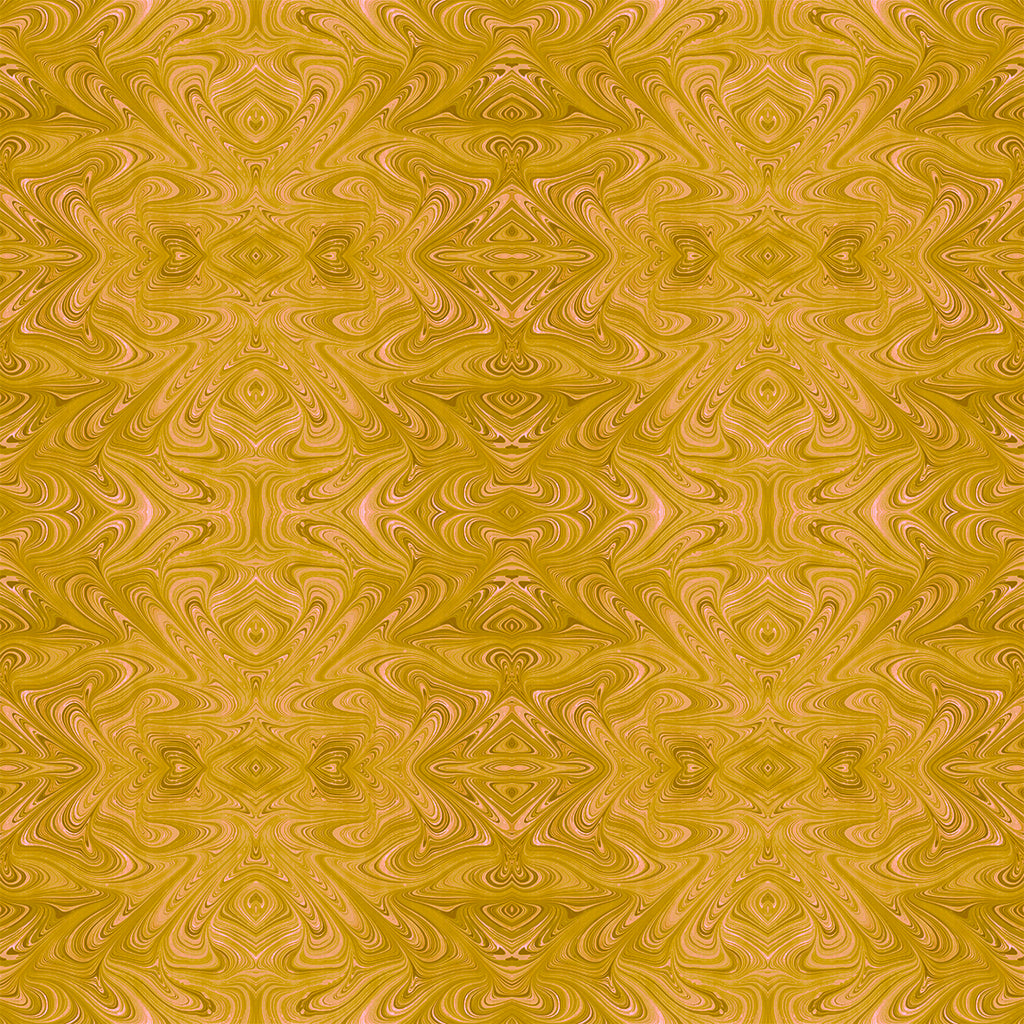 Ochre Strata Velvet Fabric