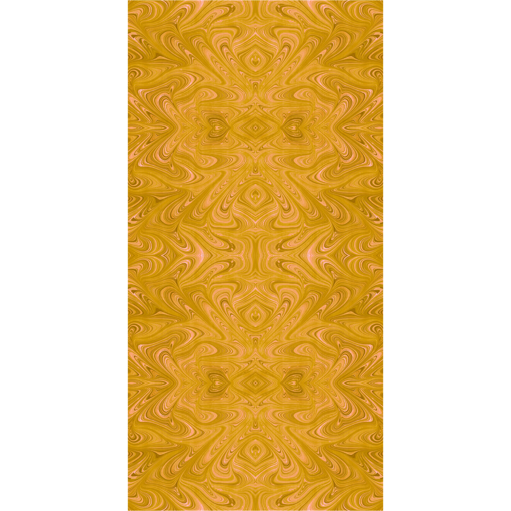 Ochre Strata Wallpaper