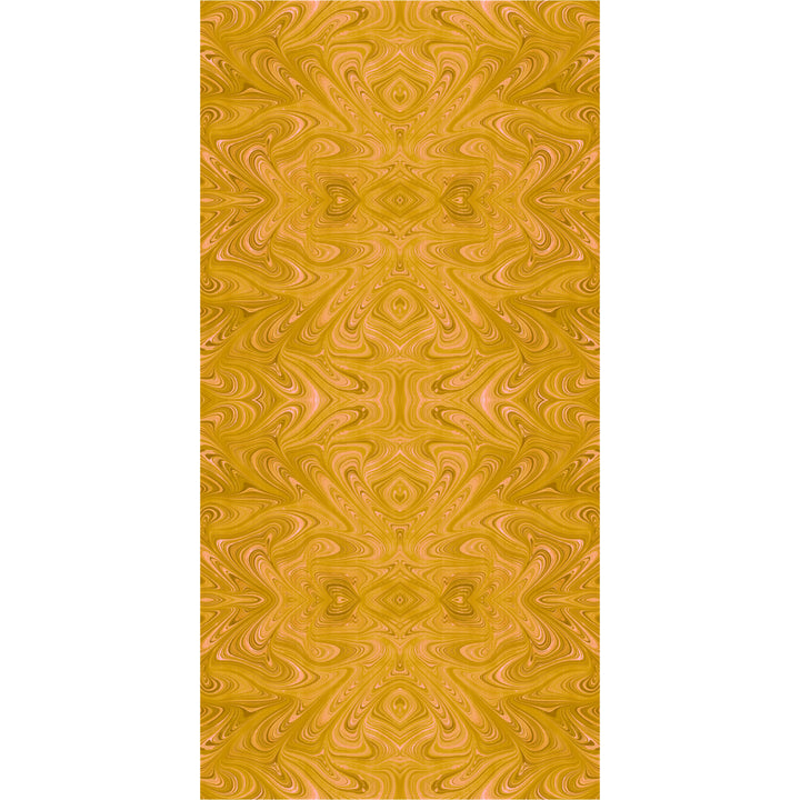 Ochre Strata Wallpaper