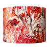 Orange Feathered Velvet Lampshade