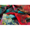 Emerald Painterly Silk Wool Scarf