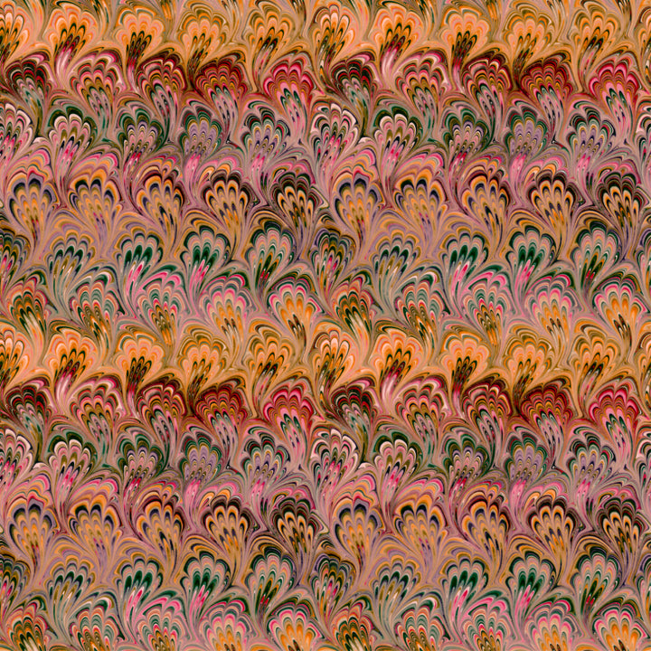 Peacock Bouquet Velvet Fabric