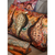 Peacock Bouquet Shells Linen Large Oblong Cushion