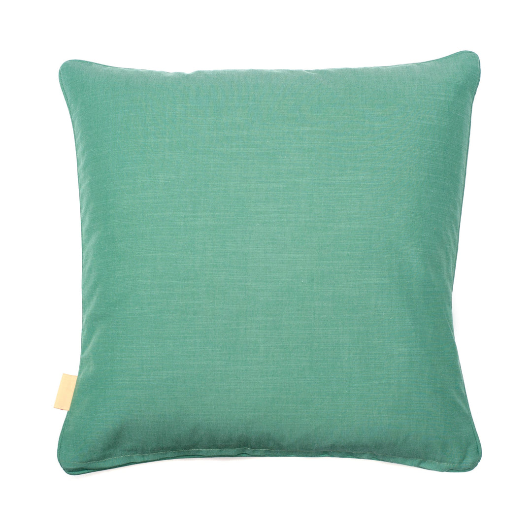Jade Wide Comb Velvet Square Cushion
