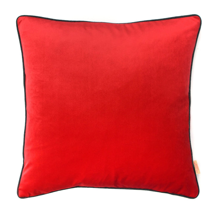 Raspberry Velvet Square Cushion