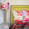 Raspberry Blobby Cotton Lampshade (only 1 available)