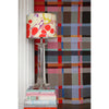 Raspberry Blobby Cotton Lampshade (only 1 available)