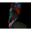 Rose Abstracts Silk Wool Scarf
