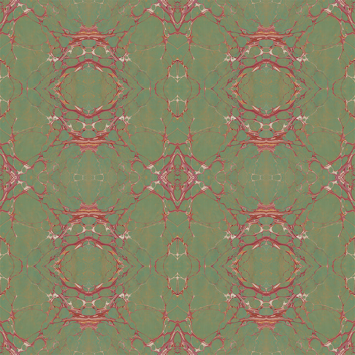 Sage Marbled Velvet Fabric