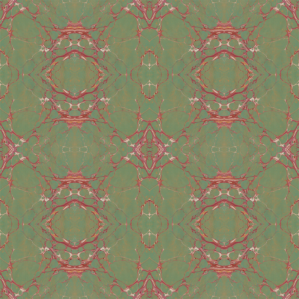 Sage Marbled Velvet Fabric
