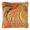 Sand Swirl Marbled Linen Square Cushion