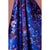 Sapphire Marbled Velvet Fabric