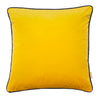 Chartreuse Yellow Velvet Square Cushion