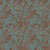 Teal Organic Marbled Velvet Fabric