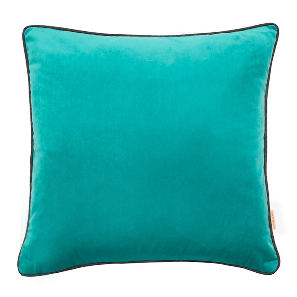 Jade Velvet Square Cushion